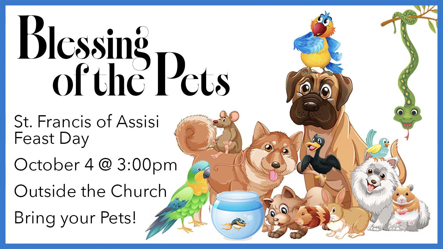 Blessing of the Pets 2026