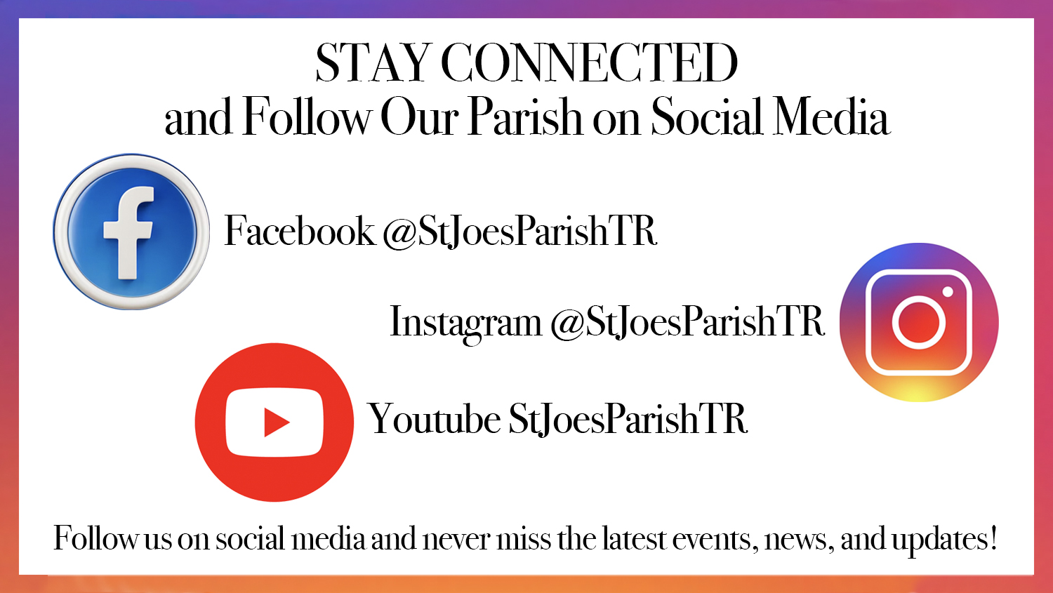 Follow Us On Social Media