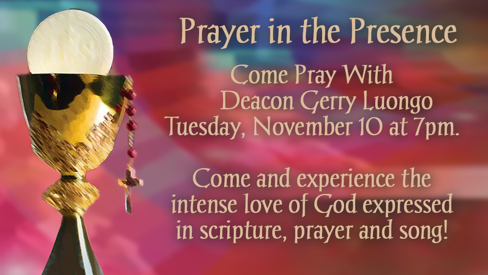 Prayer in the Presence ~ November 2026
