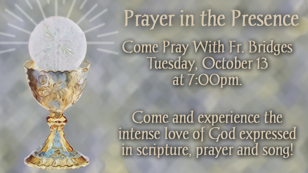 Prayer in the Presence ~ October 2026