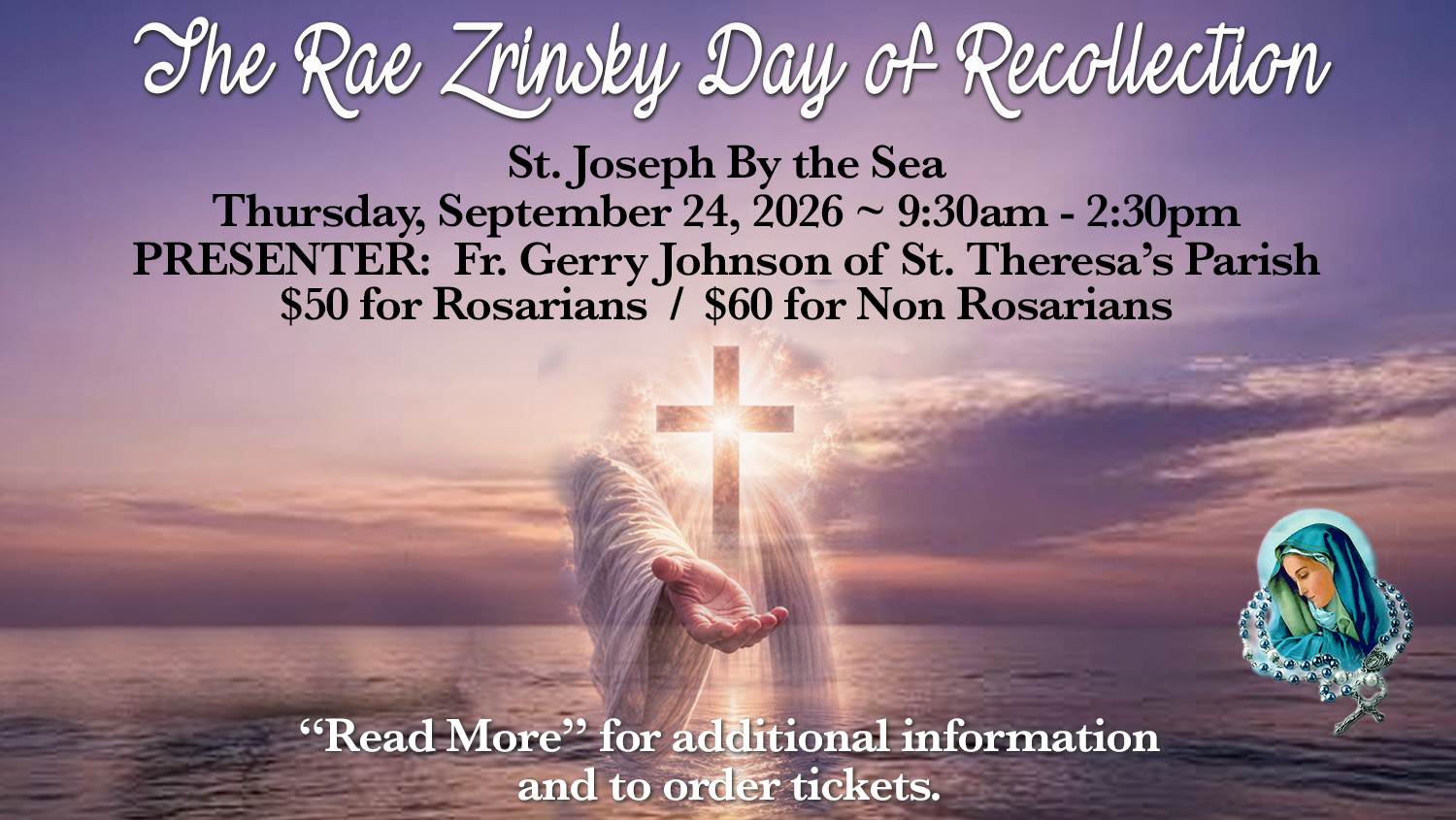 The Rae Zrinsky Day of Recollection Fall 2026